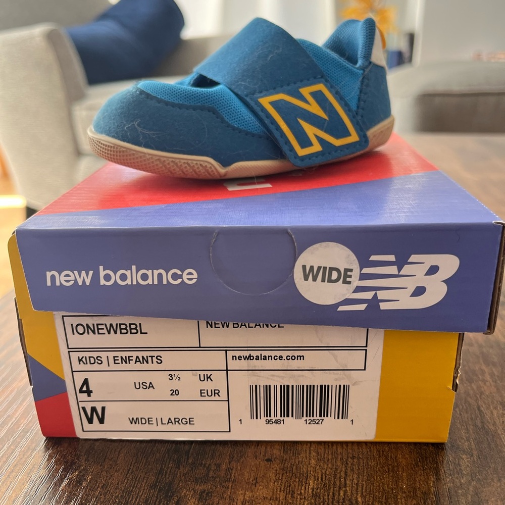 New Balance Kids Sneakers in Blue and Yellow